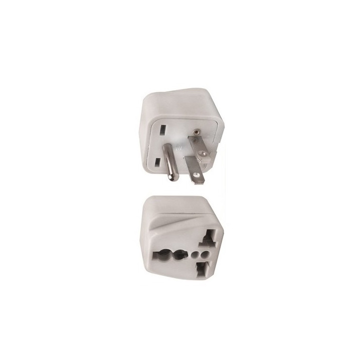 Travel adapter electric adapter 16 american male + female to female euro adapter jr international - 1