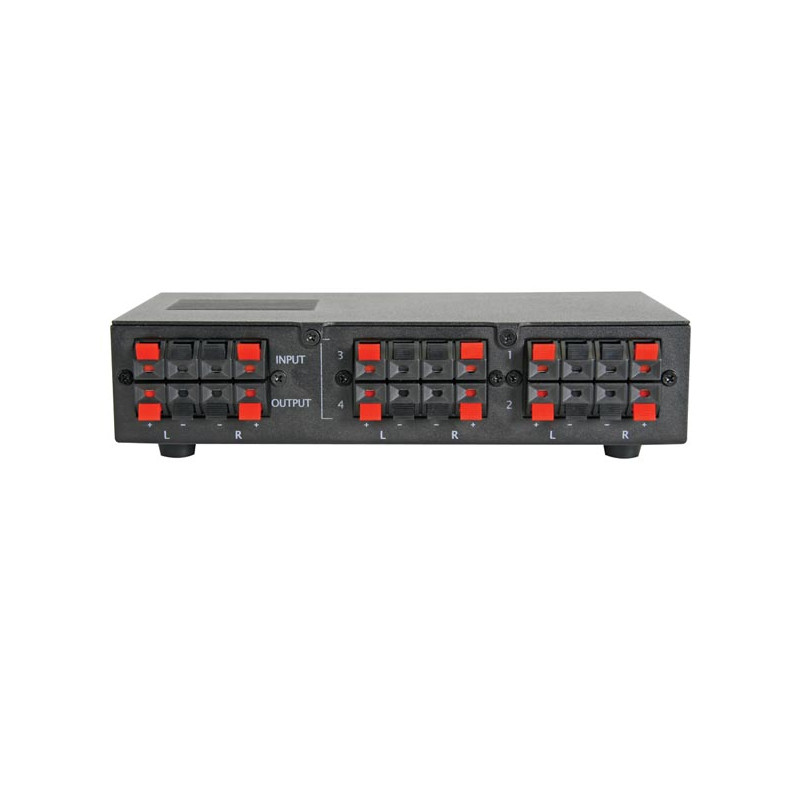 4 zone speaker selector with amplifier 