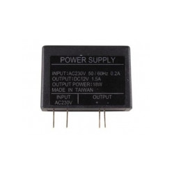 Módulo de alimentación ultracompacto conmutado 12vdc 1.5a velleman - 1