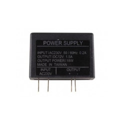 Ultra compact switching power supply pcb module 12vdc 1.5a velleman - 1