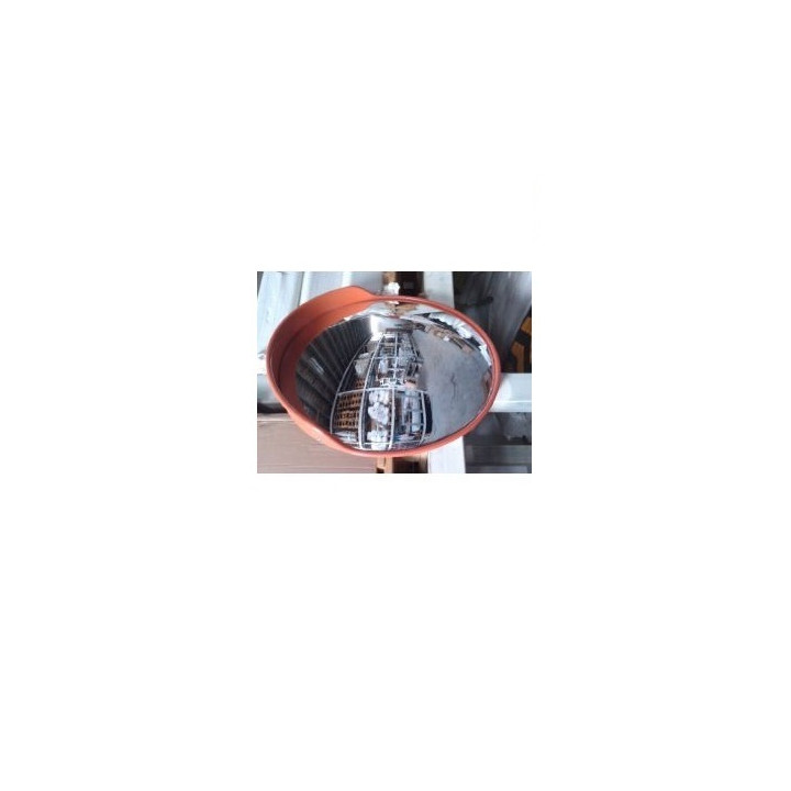 Espejo convexo marco panorámica pvc tapa 45cm campo de visión de 180 ° znl - 1