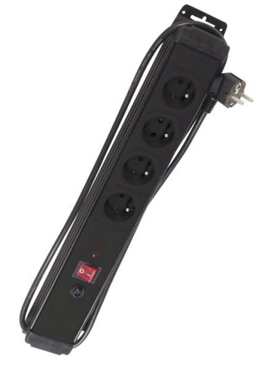 Potenza elettrica striscia di un limitatore di sovratensione 220v 4 prese netbp4ssf netbp4ssf2 ebp04n terra francese brennenstuh