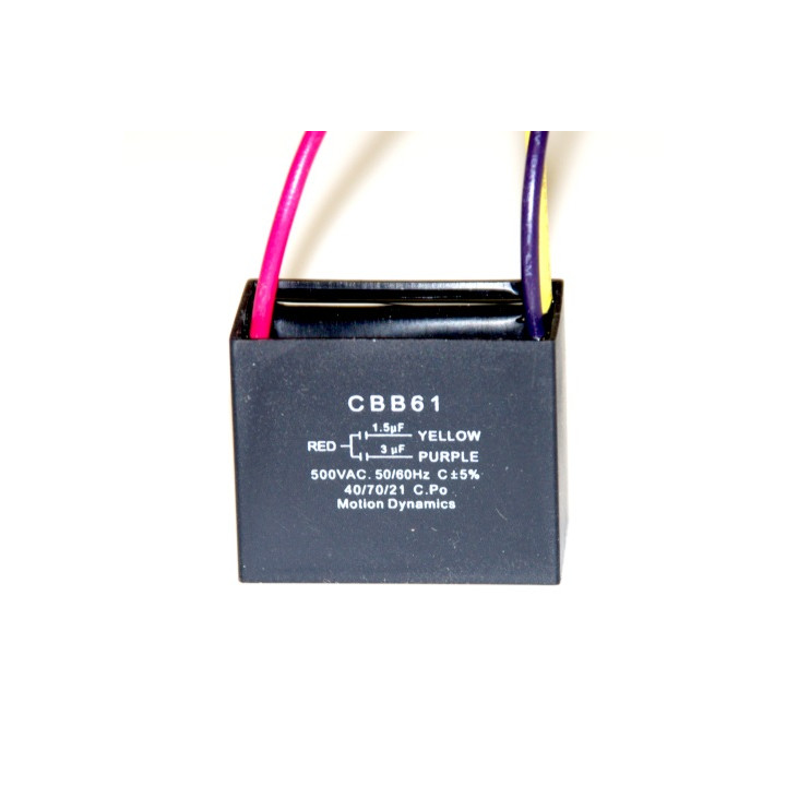 CBB61 450V 3UF air conditioning blower fan start capacitor capacitance inserts sourcingmap - 1