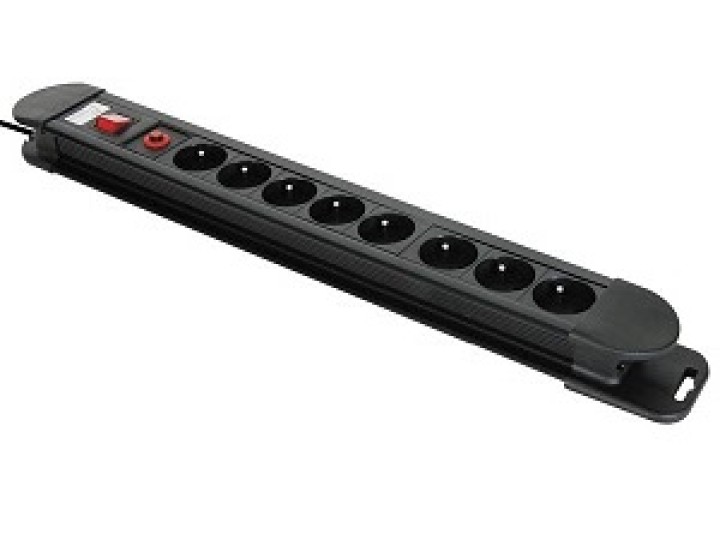 Power strip 8 prese limitatore di sovratensione di sovraccarico protezione contro i fulmini tempesta ebp08n konig - 1