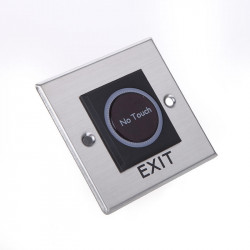 Exit botón de apertura de puerta del sensor 12v sin ir-contacto óptico acnt1 fotoeléctrico infrarrojo jr international - 1