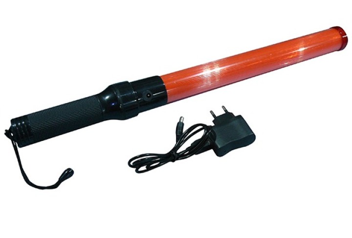 Baton linterna recargable roja del semáforo plano de señalización de carreteras coche policial jr international - 17