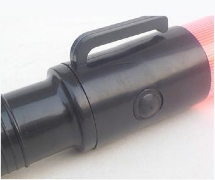 Baton luce GM torcia ricaricabile rosso segnalazione polizia stradale aereo aeroplano jr international - 3