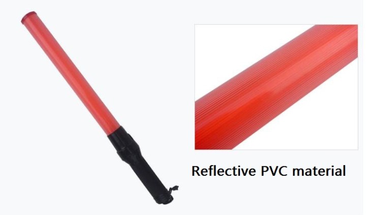 Baton luce GM torcia ricaricabile rosso segnalazione polizia stradale aereo aeroplano jr international - 5