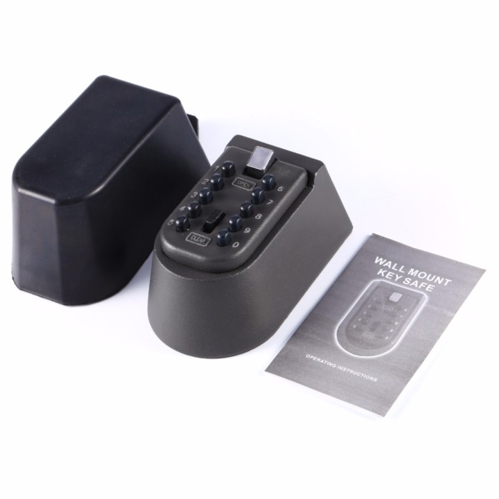 Combination Key Safe Wall Mounted with Rubber Case Key Storage Organizer Boxes Keys Organizer Boxes Small Metal Secret Safe jr i