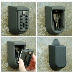 Combinación de teclas muro de seguridad montado con la caja del caucho clave del organizador jr international - 6