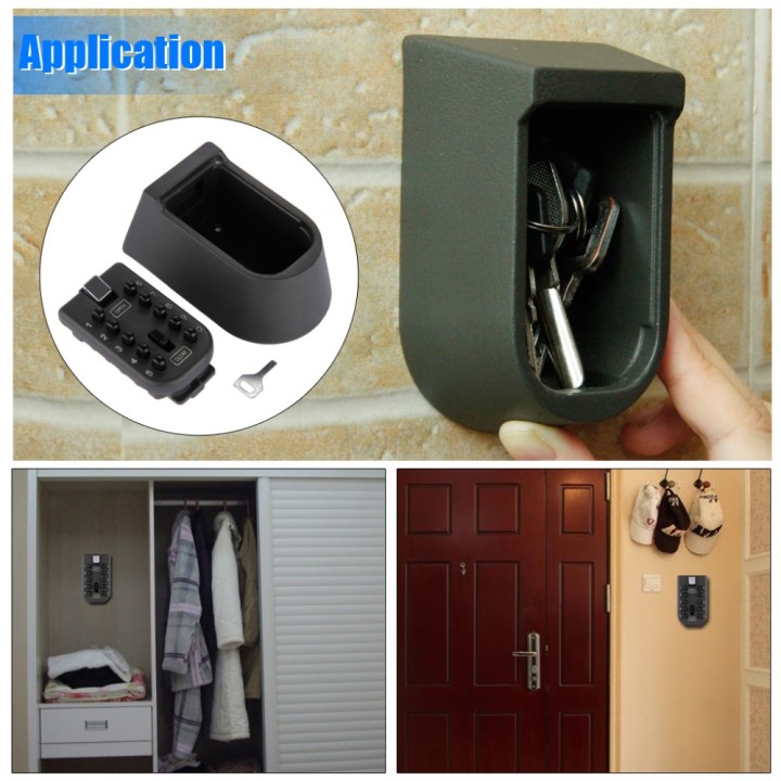 Combinación de teclas muro de seguridad montado con la caja del caucho clave del organizador jr international - 9