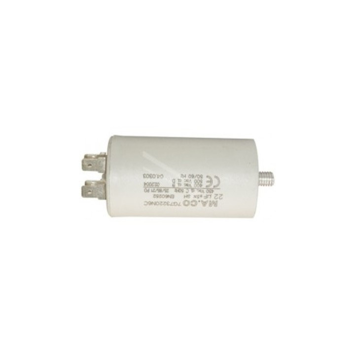 Capacitor 22 mf micro farad 450v 50 60 hz universal motor start capacitor with am terminal w1 11020 piece constructeur - 1