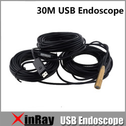 30m USBendoscope Inspektionskamera mit 4 LED Wasserdicht Reines Kupfer Endoskop-Schlauch-Visuell-Kamera XR-IC30E jr internationa