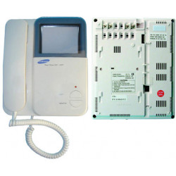 Monitor b n 4'' 8cm para intercomunicador video 2 hilos (samsung vdpm430) jr international - 1