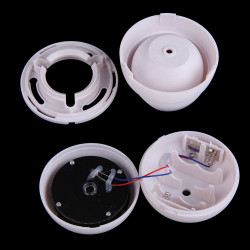 Kunststoff-Handwerk blinde gefälschte Überwachung CCTV-Überwachungs-Dome-Kamera w / rot blinkende LED-Licht-Ausgangsdekoration j