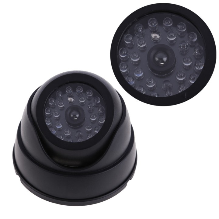 Plastica Mestieri falso fittizio di sorveglianza di sicurezza del CCTV Dome Camera w / lampeggiante luce della decorazione della
