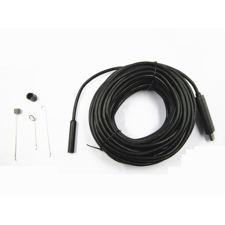 15m usb camera video inspection endoscope tube pipe unblocking color led waterproof ip66 jr international - 1
