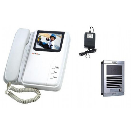 Intercom electronic colour 6 wire surface mounting video doorphone (camera+monitor) color video doorphone video doorphone entry 