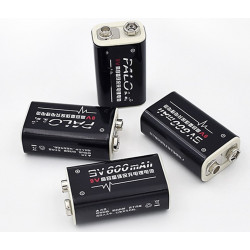 4 rechargeable batteries 6F22 006p 9V Li-ion 600mah jr international - 1