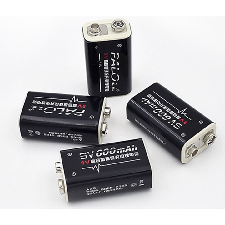 4 Akkus 6F22 006P 9V 8.4V Li-ion 600mAh MN1604 a1604 4022 kr9v jr international - 1