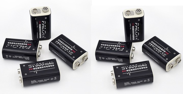 8 Akkus 6F22 006P 9V 8.4V Li-ion 600mAh MN1604 a1604 4022 kr9v jr international - 1