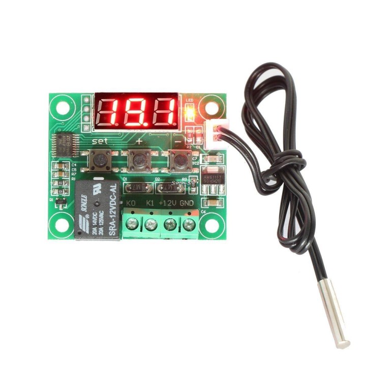 W1209 DC12V Digital temperatura fredda di calore termometro termostato di controllo di temperatura di accensione / spegnimento -