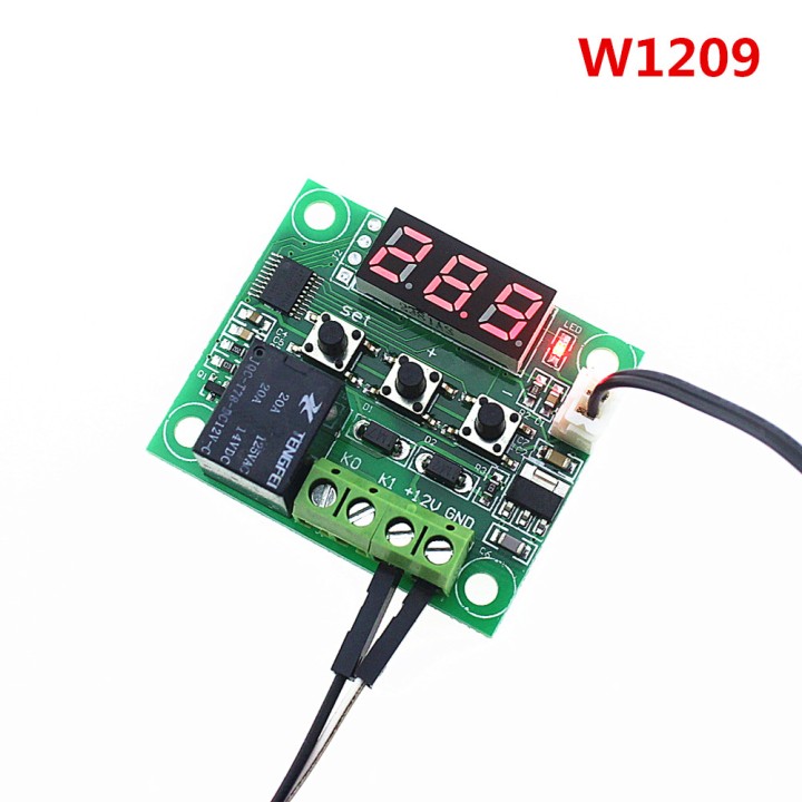 W1209 DC12V Digital temperatura fredda di calore termometro termostato di controllo di temperatura di accensione / spegnimento -