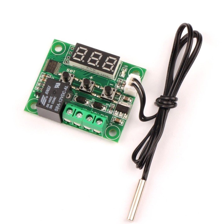 W1209 DC12V Digital Cool Heat temp Thermostat Thermometer Temperature Control On/Off Switch -50-110C Temperature Control Switch 