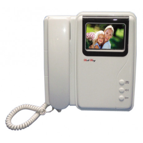 Monitor vigilancia video coulor 4'' 8cm por intercomunicador video codigo video vigilancia aiphone - 1