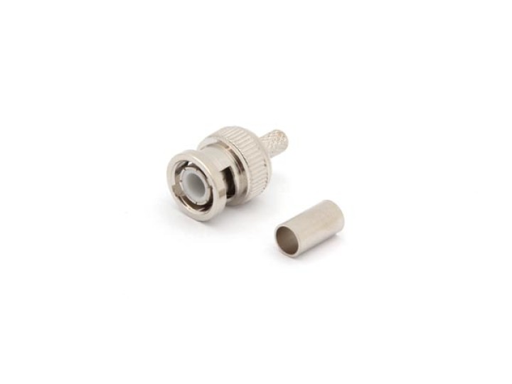 Stecker BNC 50 Ohm Kabel Ø 5mm Standard RG58 Crimp COBNCMS50 jr international - 1