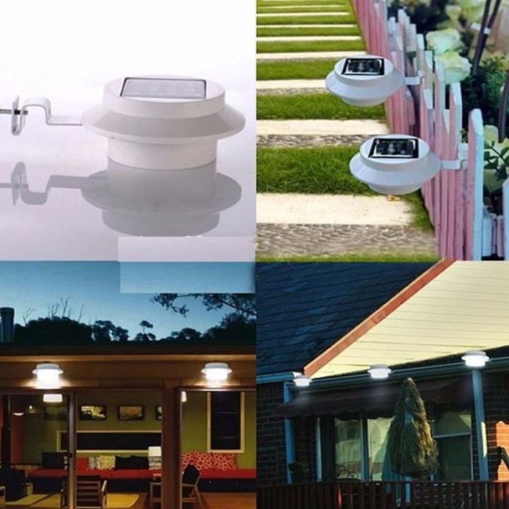 3 helle weiße LED Garten LED-Solarlicht im Freien wasserdichte Garten-Yard-Wand-Pathway-Lampe für Auffahrten Partys im Freien jr