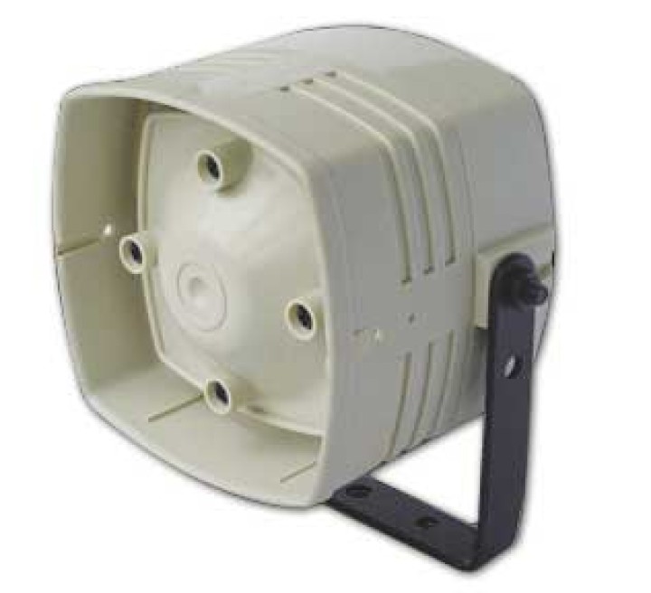 Electronic alarm siren 125db 12v 12vdc 50w waterproof 3 wires A-400 jr international - 1