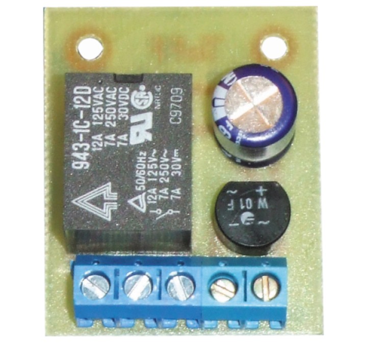 Modulo relè 12v ac o dc 1 contatto di tensione alternata dc nf jr international - 1