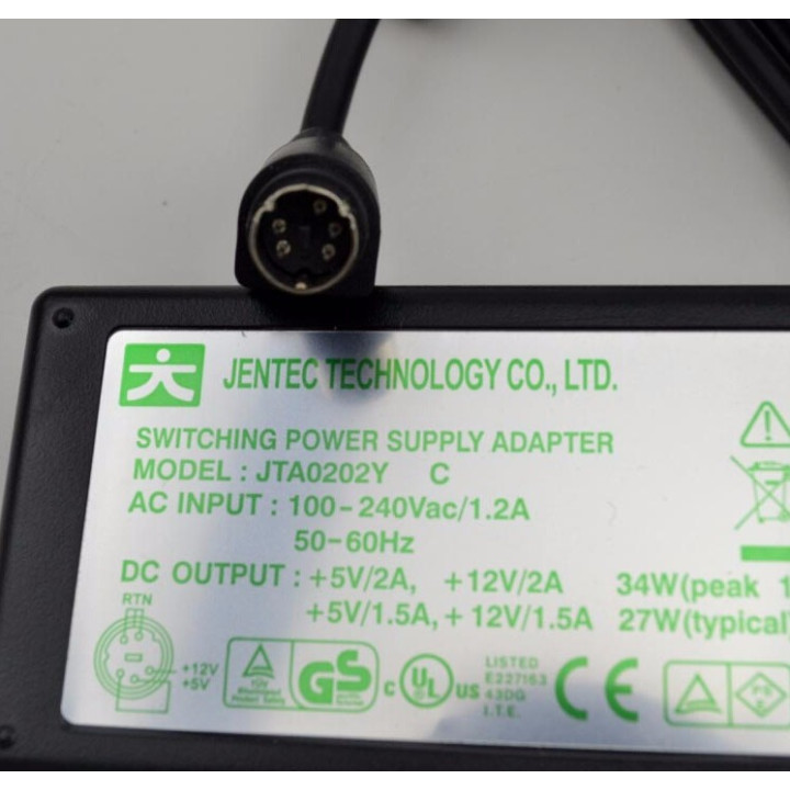 Adaptateur Secteur Jentec JTA0202Y 5V 2A 12V 2A 5 Broche lacie porche iomega 31426900 jr international - 8