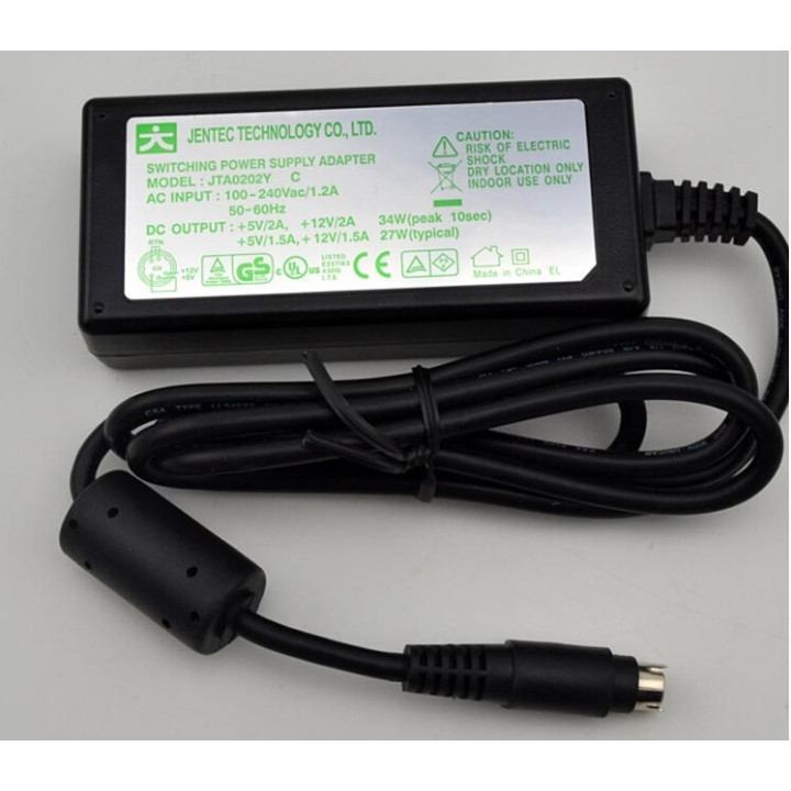 Adaptateur Secteur Jentec JTA0202Y 5V 2A 12V 2A 5 Broche lacie porche iomega 31426900 jr international - 3