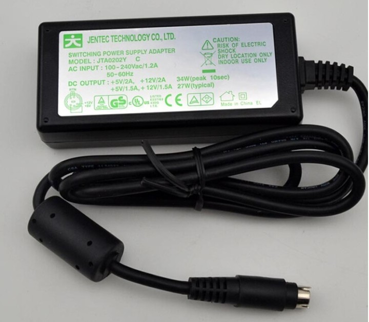 Adaptateur Secteur Jentec JTA0202Y 5V 2A 12V 2A 5 Broche lacie porche iomega 31426900 jr international - 3