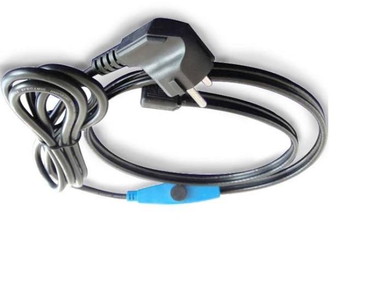 Anticongelante cable eléctrico cable de 2m shpt-2m tubo de calefacción con termostato manguera de agua jr international - 1