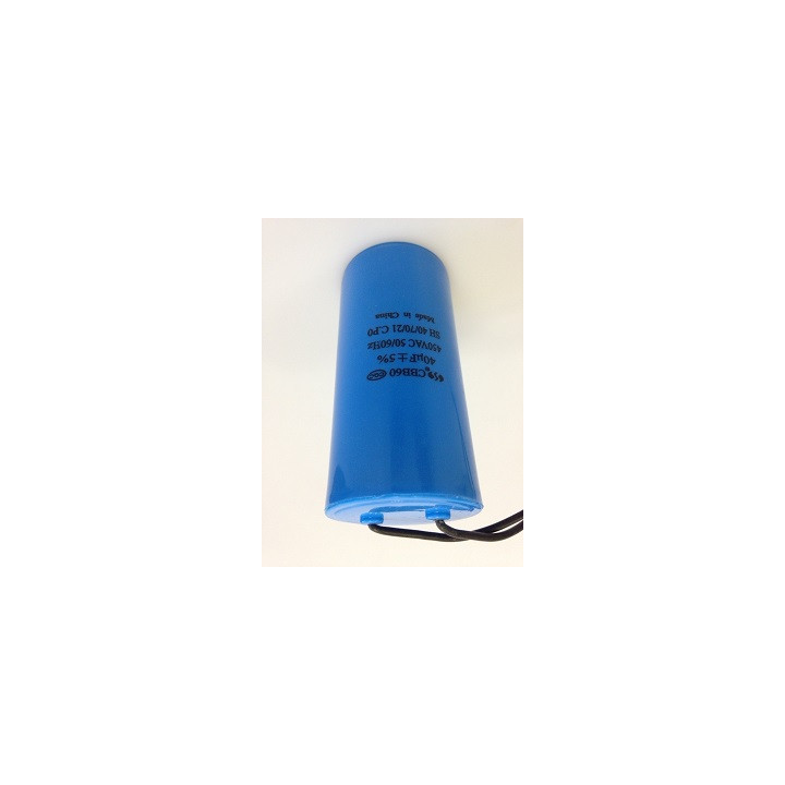 Wire capacitor 40mf micro farad 400v 450v 500v motor jumper cable gate motorization w 11240 jr international - 1