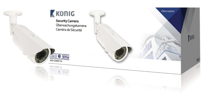 CCTV cámara de bola 700 líneas de TV Sony HAD CCD Effio blanco Konig-sas cam4110 nedis - 5