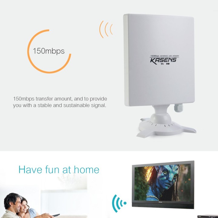 antena wifi amplificada 80dbi 6600mw 2.4GHz 150Mbps KASENS N9600 jr  international - 3