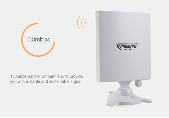 Wifi Antenne verstärkt 80dbi 6600mw 2,4 GHz 150Mbps KASENS N9600 jr  international - 6