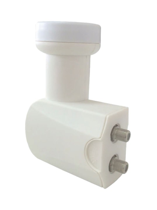LNB Universal doble Tete 0,2 dB 2 kn-LNB compatible con salidas t20 televisión DVB-S2 HD completa nedis - 2