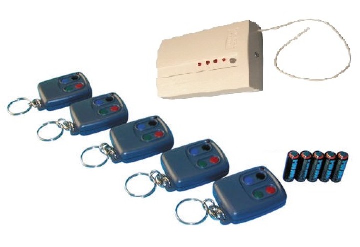 Domotic pack composed with 5 r4t remote control + 4r1 channel receivers domotic appliance packs kits domotic packs kits domotic 