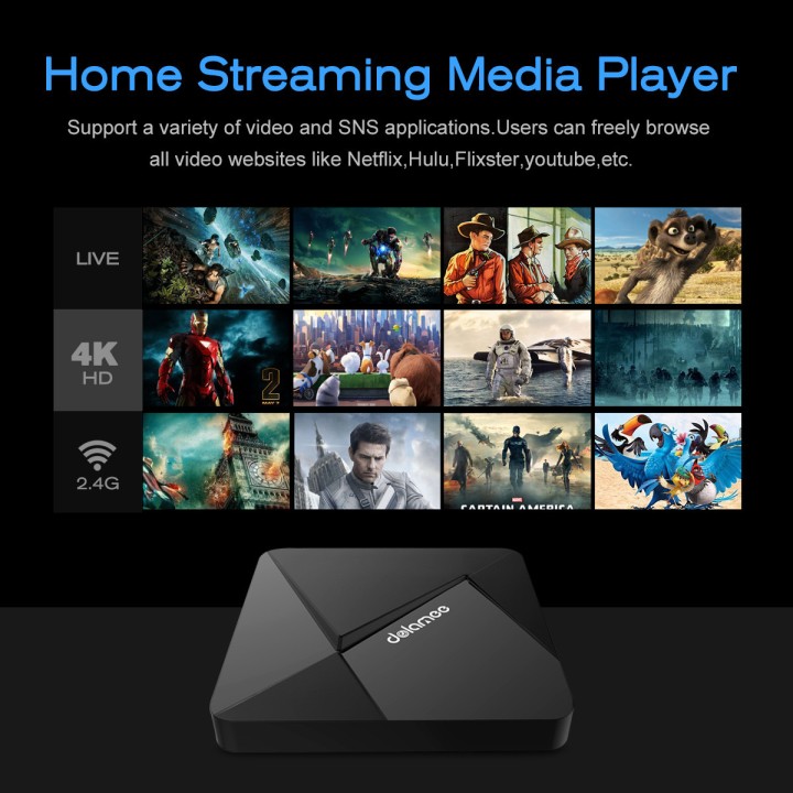 TV Box Android 1GB/8GB RK3229 Quad Core Cortex A7 1.5GHz 32-Bit WIFI Ultra HD IPTV KODI jr international - 9