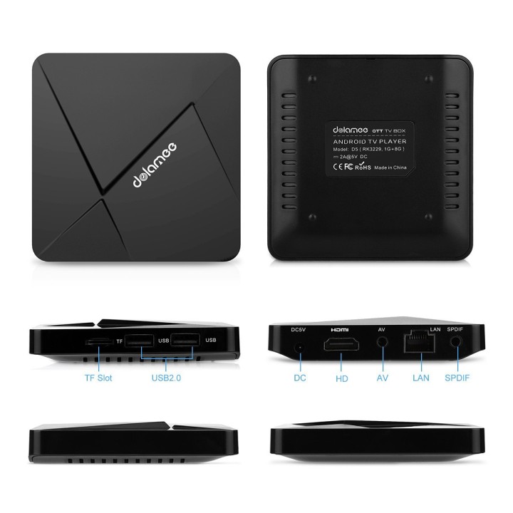 TV Box Android 1GB/8GB RK3229 Quad Core Cortex A7 1.5GHz 32-Bit WIFI Ultra HD IPTV KODI jr international - 10