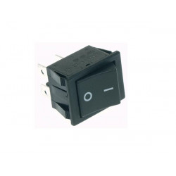 Interruptor de potencia basculante 10a 250v dpst on off tecla negra i o jr  international - 3