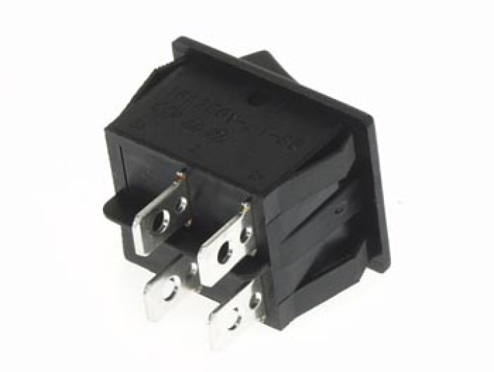 Interruttore a levetta 10a 250v electric ha dpst on off r905a tappo nero io velleman jr  international - 1