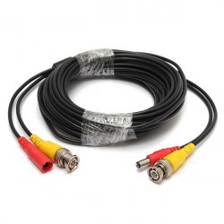Security coax cable rg59 + dc power 10.0 m konig - 1