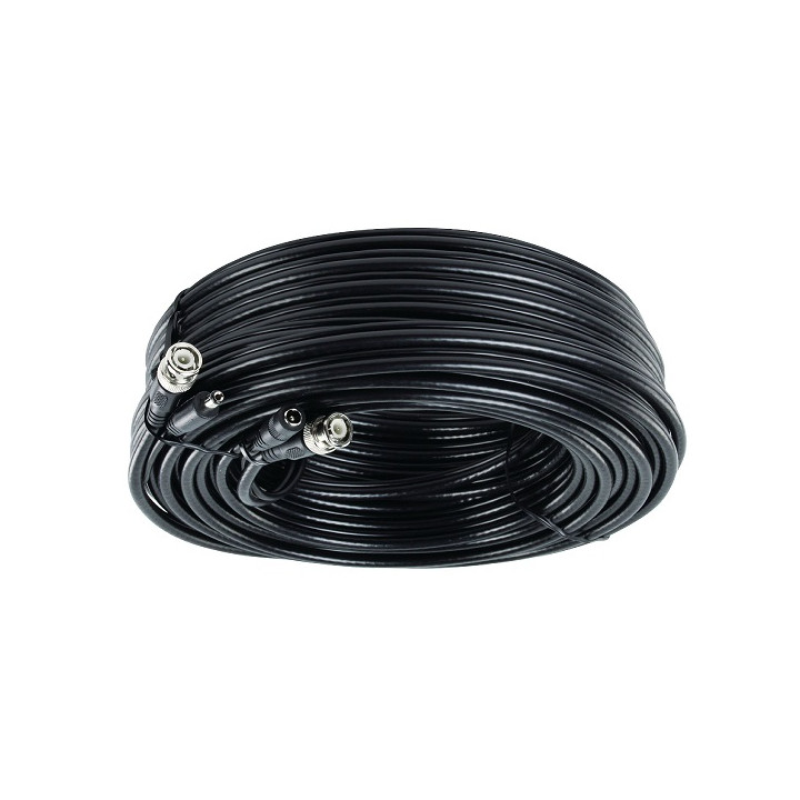 König 30 m security coax cable rg59 + dc power jr international - 1