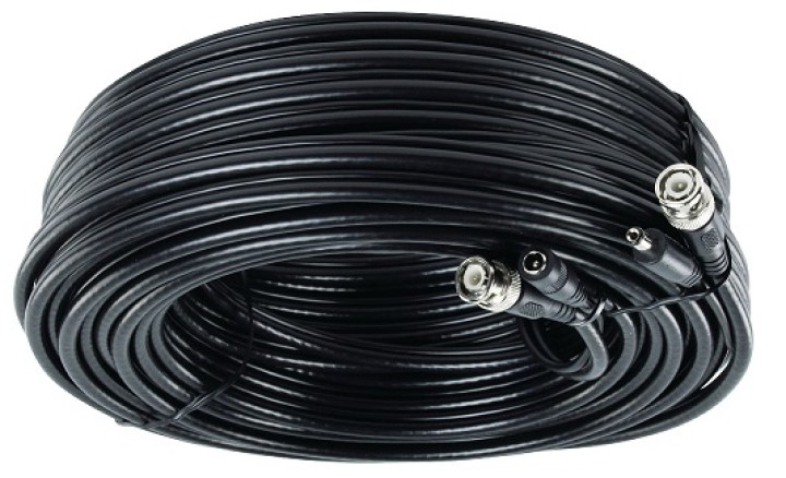König 30 m security coax cable rg59 + dc power jr international - 1